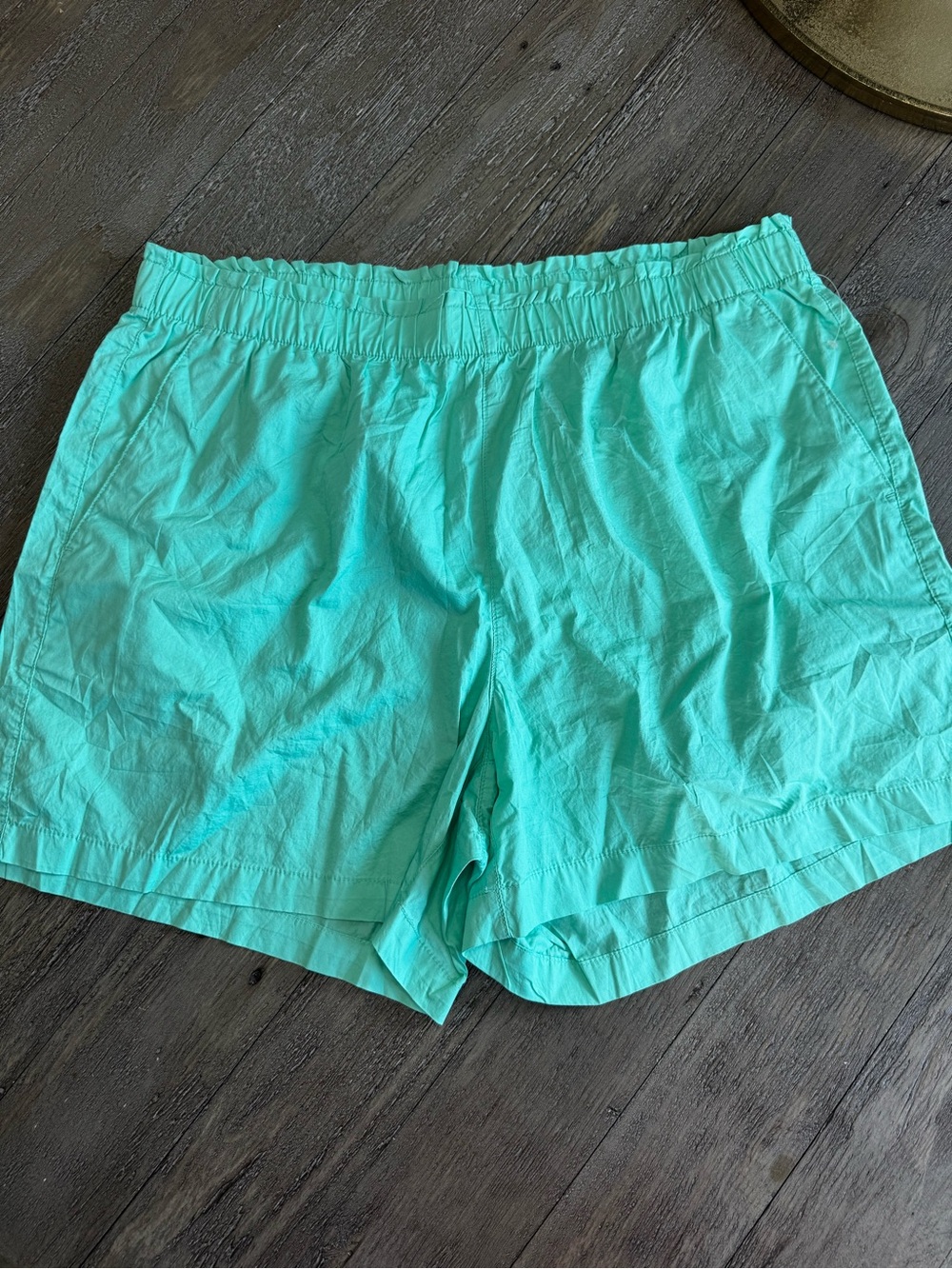 Old Navy Green Pull On XL Elastic Waist Summer Shorts NWOT